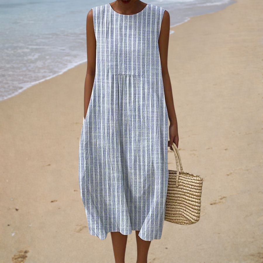 Anaïs | Robe Rayée Balnéaire