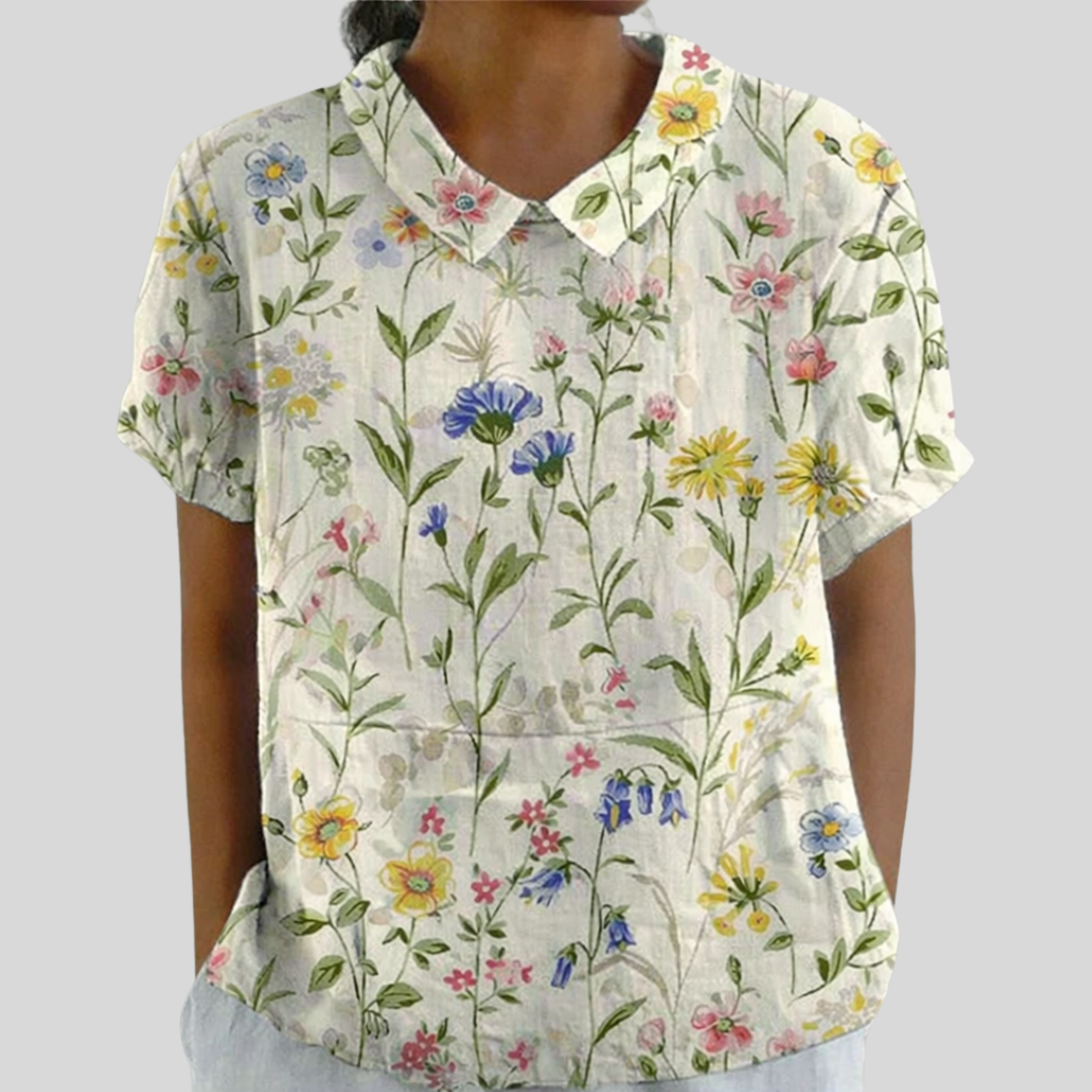 Mélodie | Blouse Fleurs Champêtres