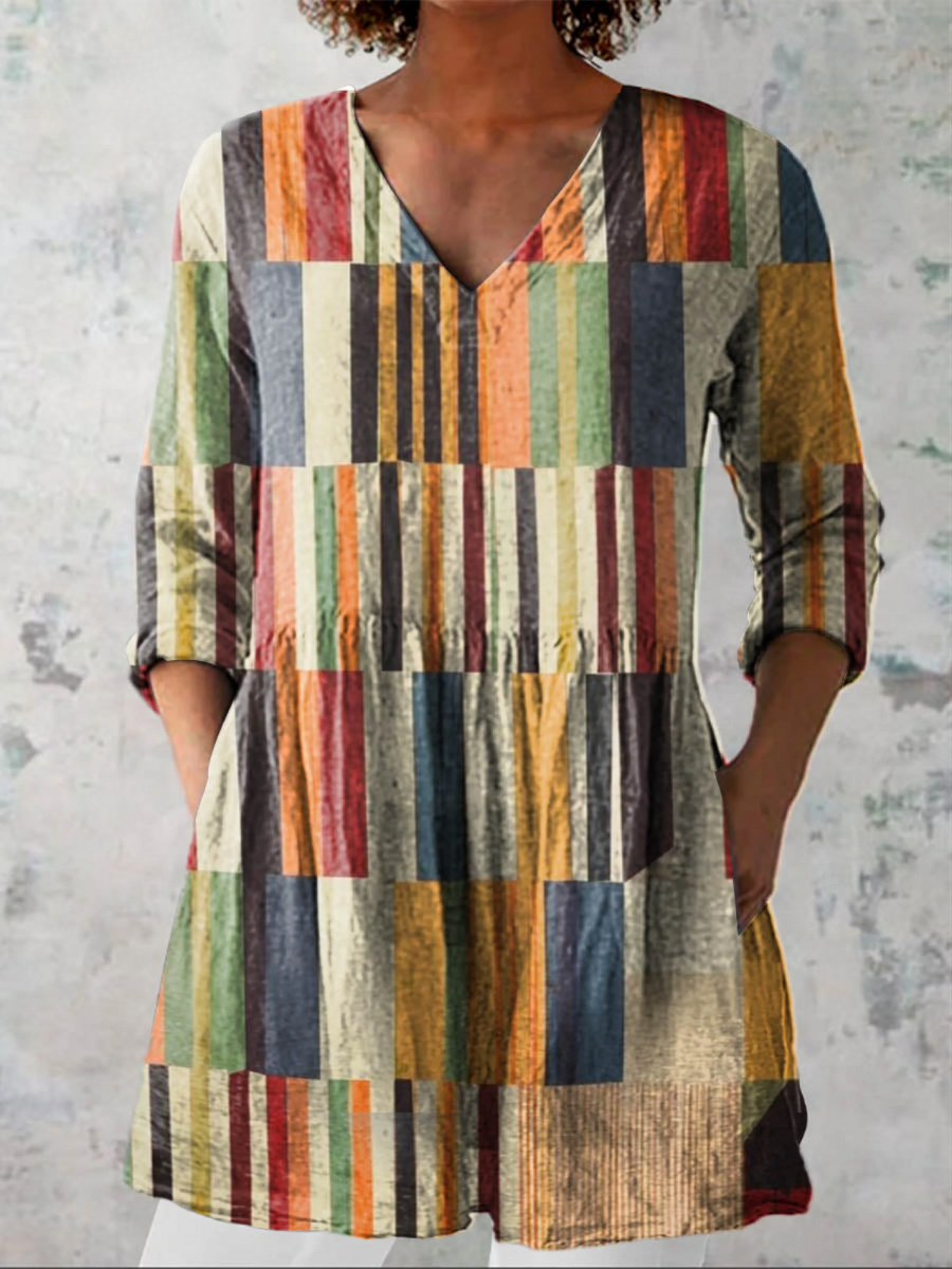 Charlotte | Blouse Longue Fluide Col V