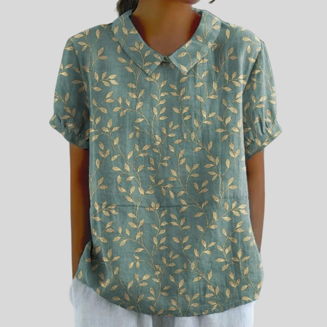 Valentine | Blouse Feuillage Élégant