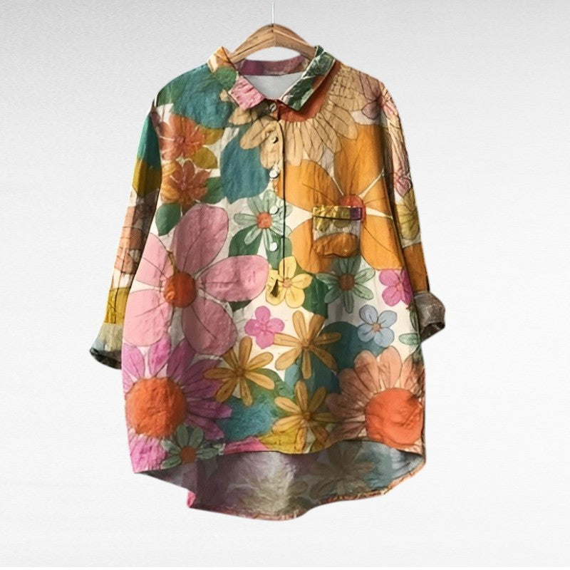 Solène | Blouse Florale Élégante