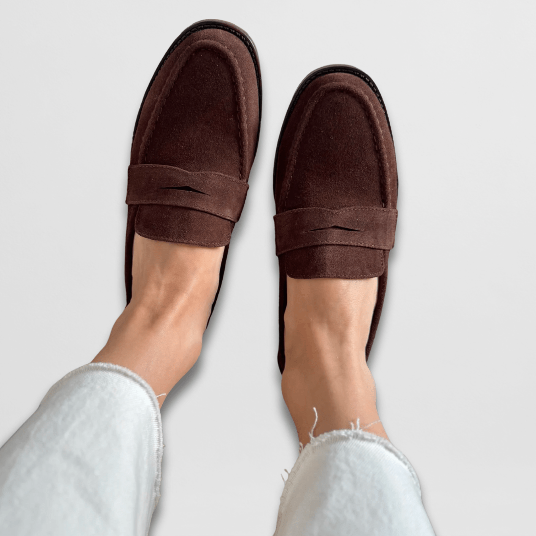 Élise | Mocassins Daim Rétro