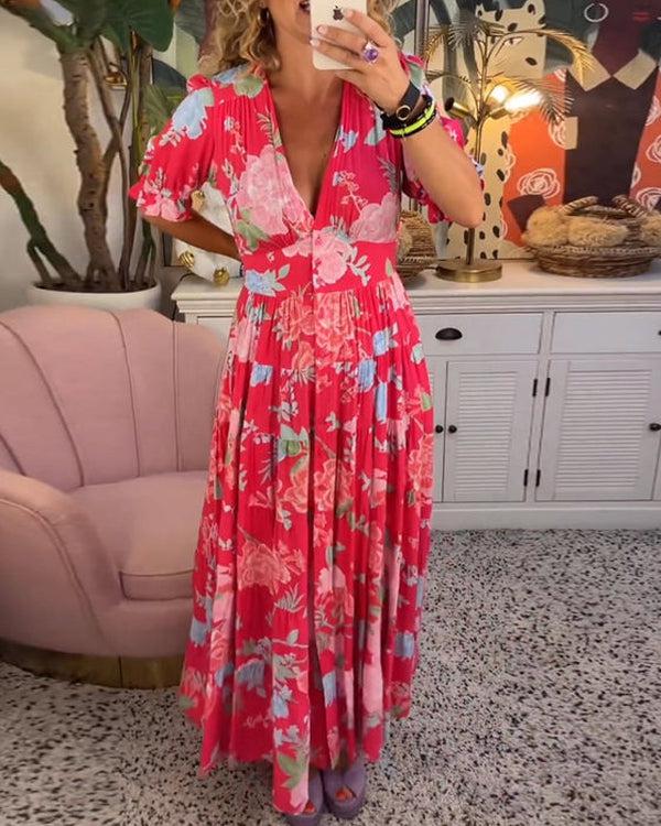 Adélaïde | Robe Maxi Fleurie