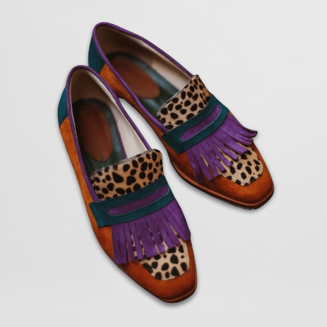 Michèle | Mocassins Franges Métallisées
