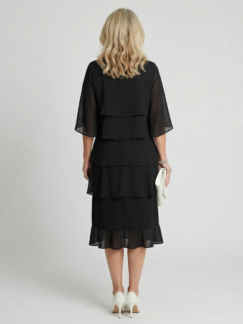 Margaux | Robe Midi à Volants