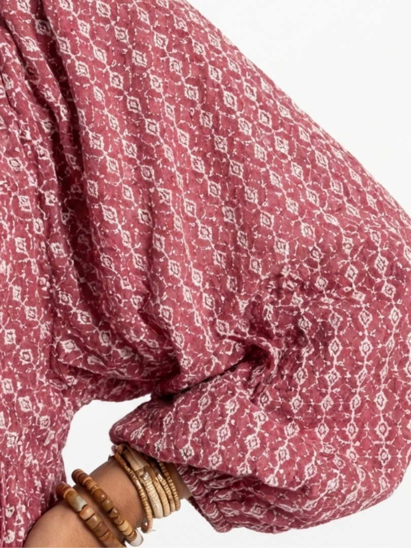 Léonie | Robe Maxi Bohème Imprimé Douceur