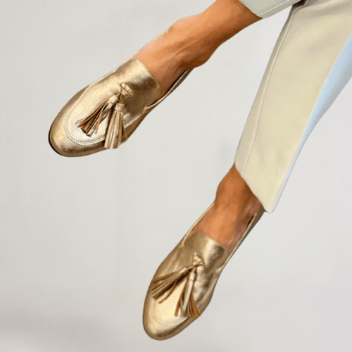Véronique | Ballerines Dorées Souples