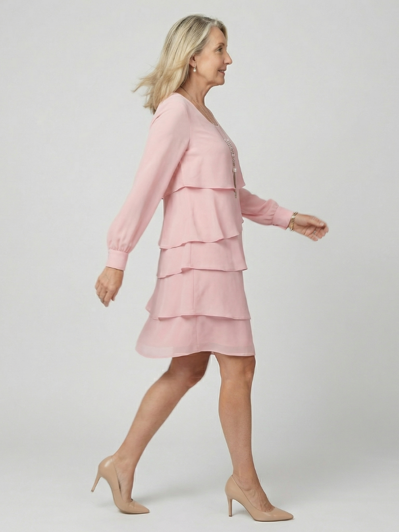 Lila | Robe à couches propre longueur genou