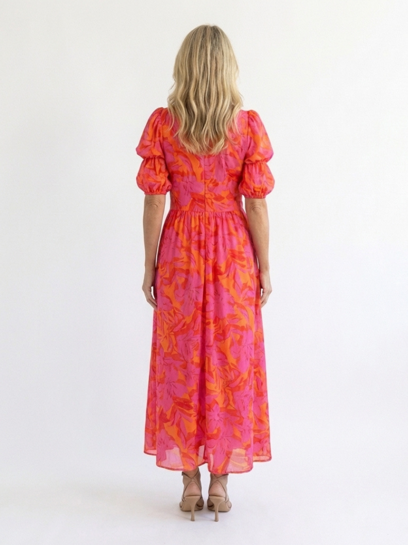 Flavie | Robe Maxi Fleurie Éclat Tropical