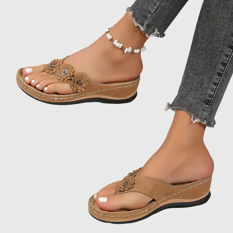 Asha | Sandales Orthopédiques Florales