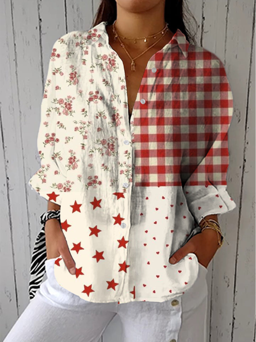 Faustine | Blouse Patchwork Romantique