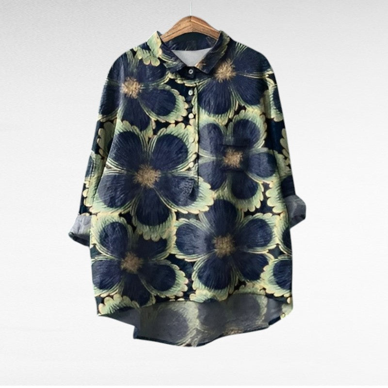 Solène | Blouse Florale Élégante