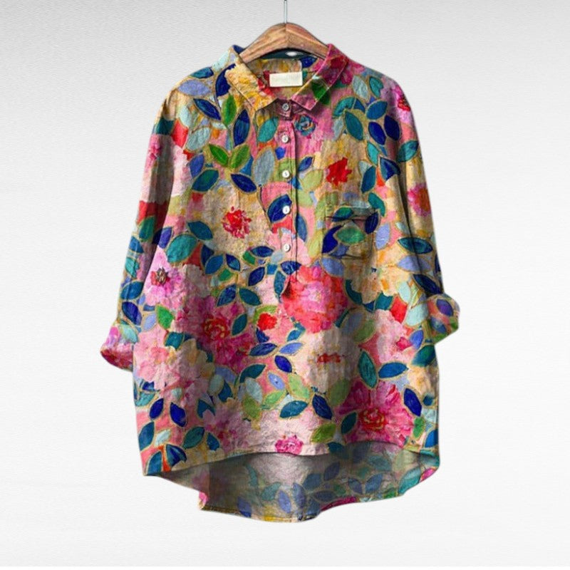 Séraphine | Blouse Florale Artistique