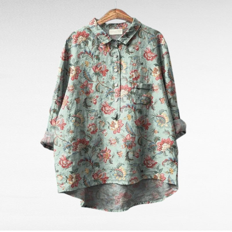 Séraphine | Blouse Florale Artistique