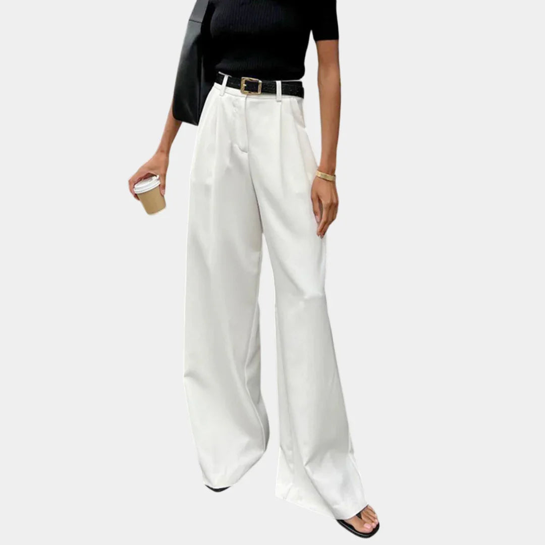 Flore | Pantalons larges solides sans ceinture