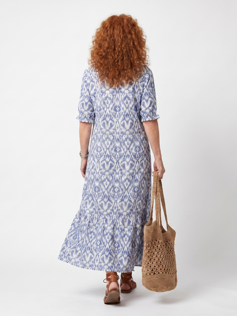 Nicole | Robe Midi Fluide Imprimée