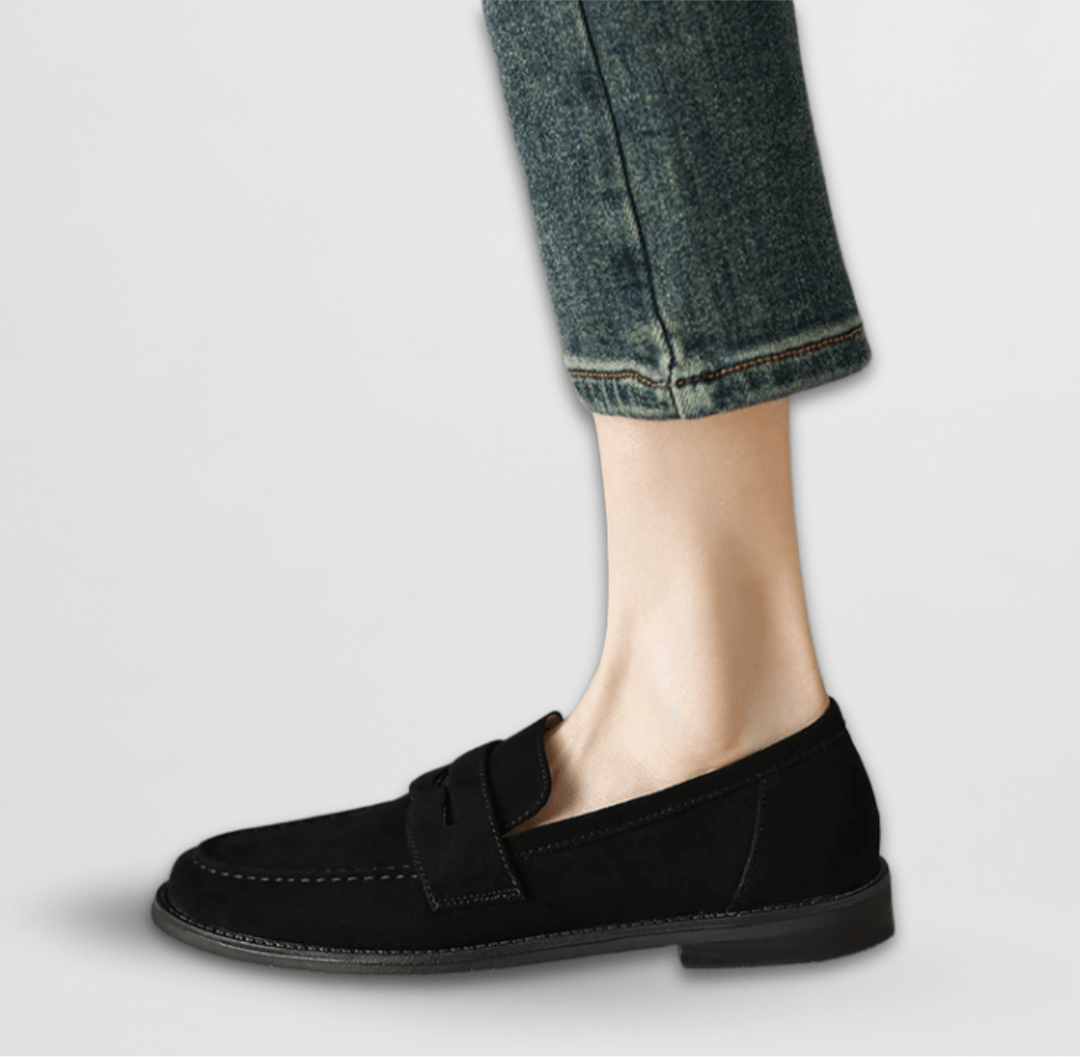 Élise | Mocassins Daim Rétro