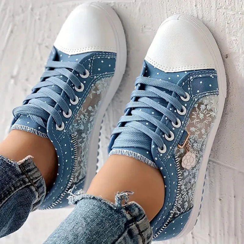 Marscha | Baskets Élégantes en Dentelle