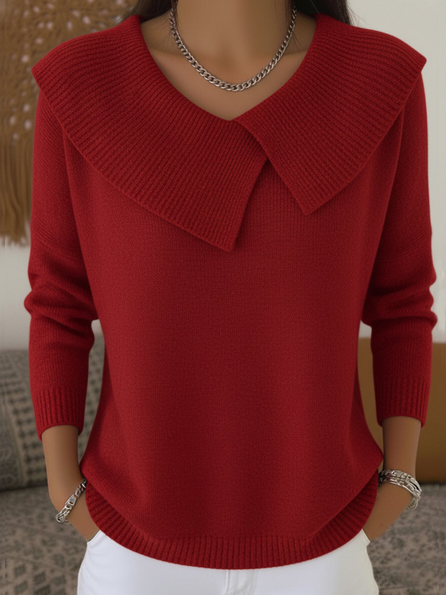 Aerie | Pull Col Large Élégant