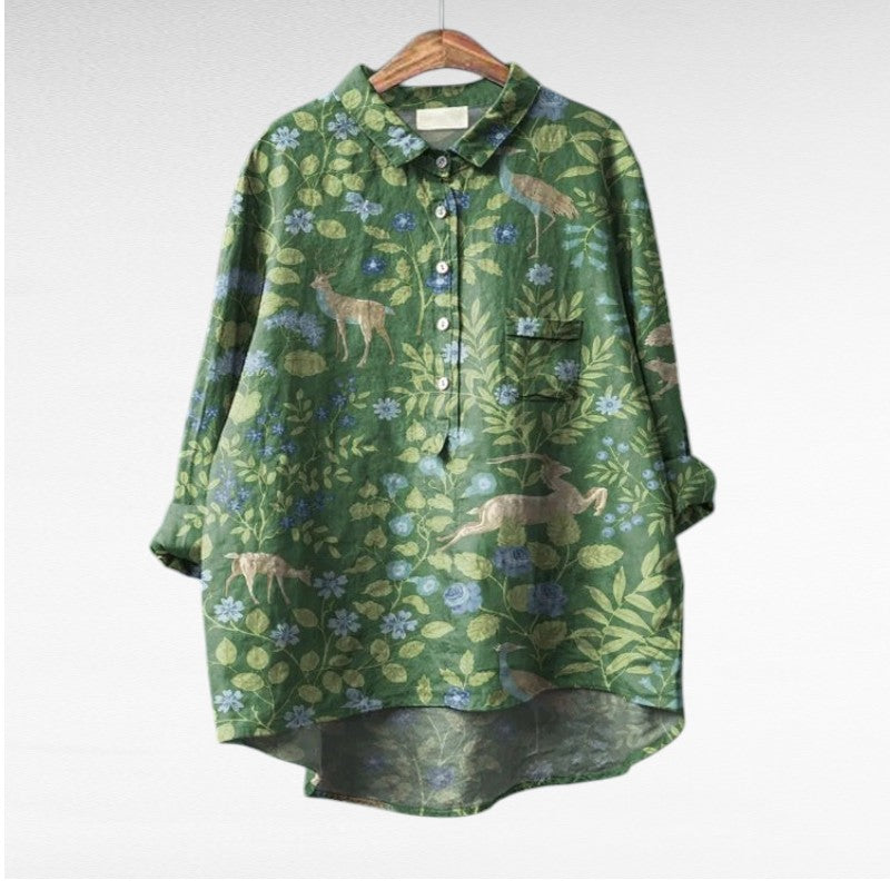 Séraphine | Blouse Florale Artistique