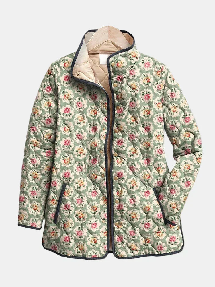 Amélie | Veste Matelassée Tapisserie Fleurie