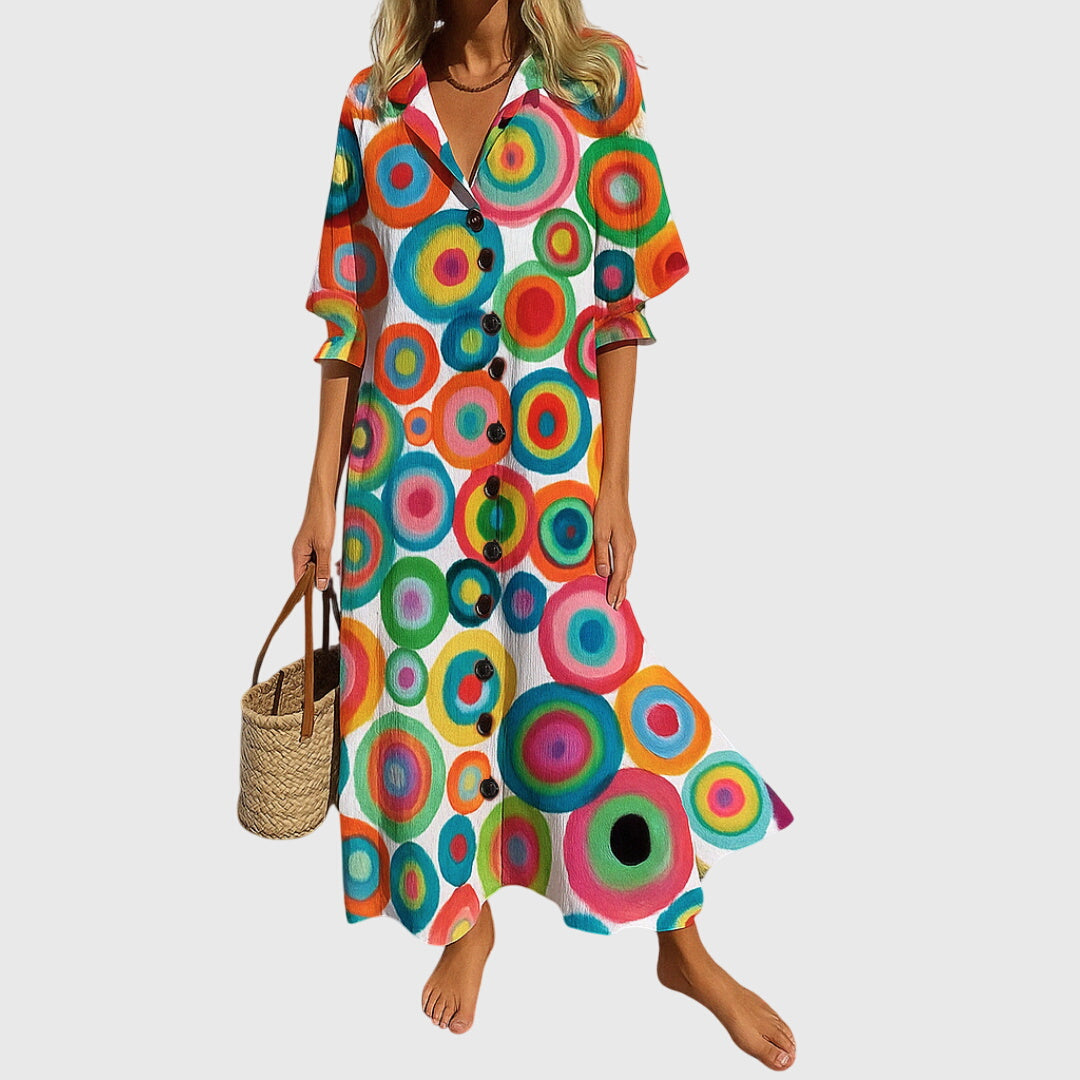 Hortense | Robe Maxi Imprimée Fleurie