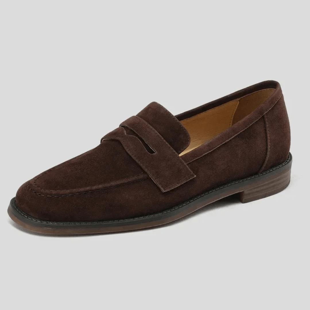Élise | Mocassins Daim Rétro