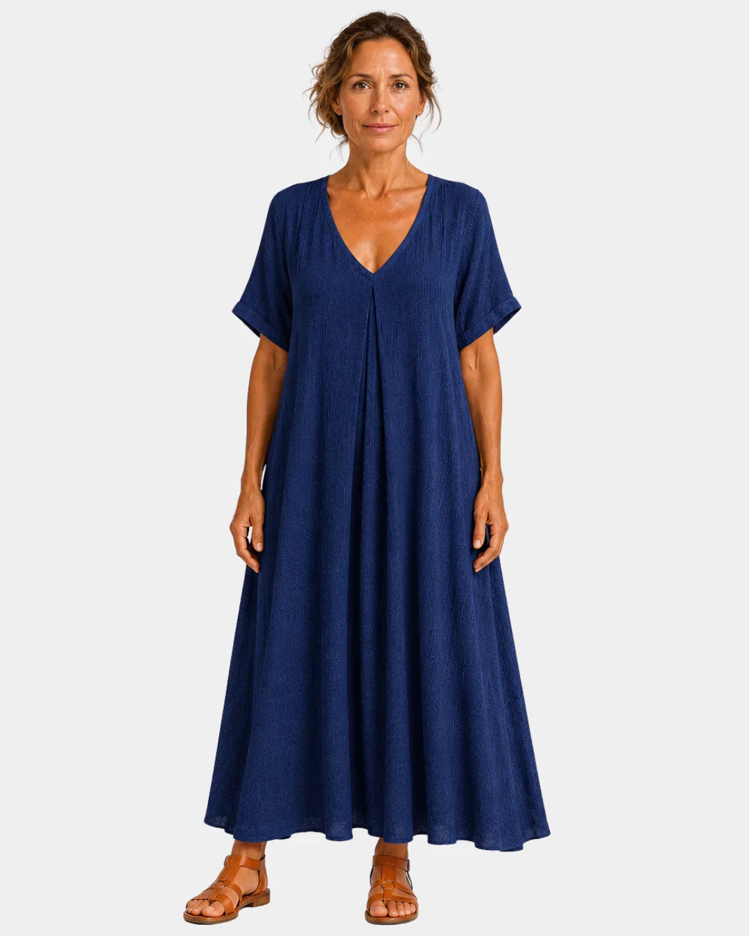 Basine | Robe longue légère à col en V