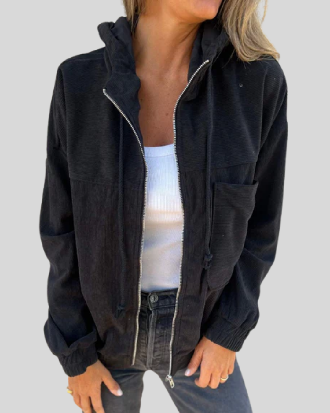 Manon | Veste Zippée Décontractée
