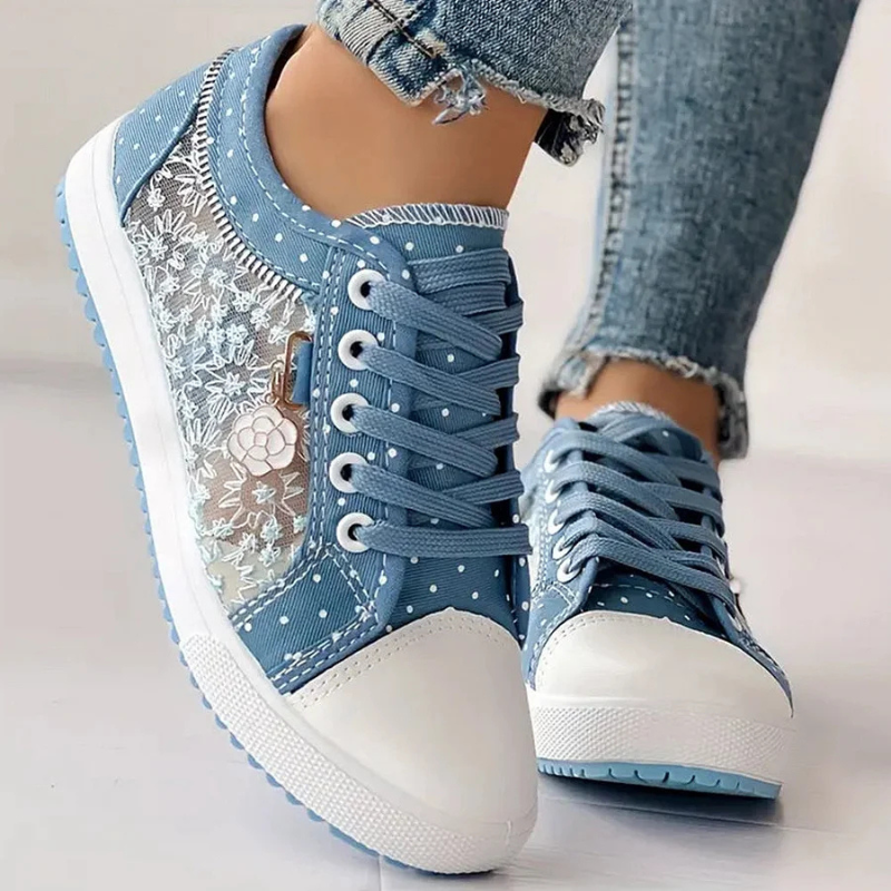 Marscha | Baskets Élégantes en Dentelle