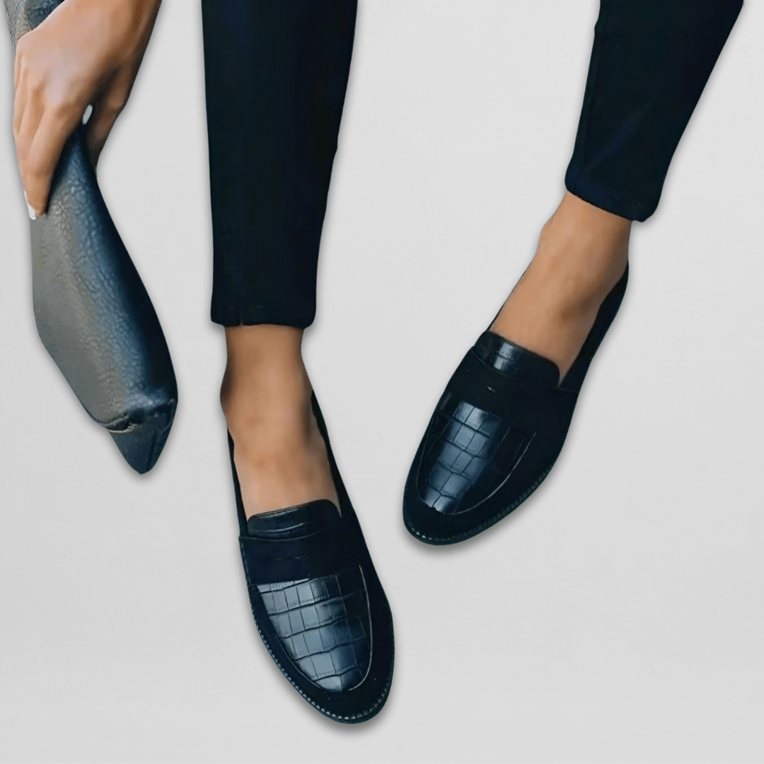 Aveline | Mocassins Façon Croco