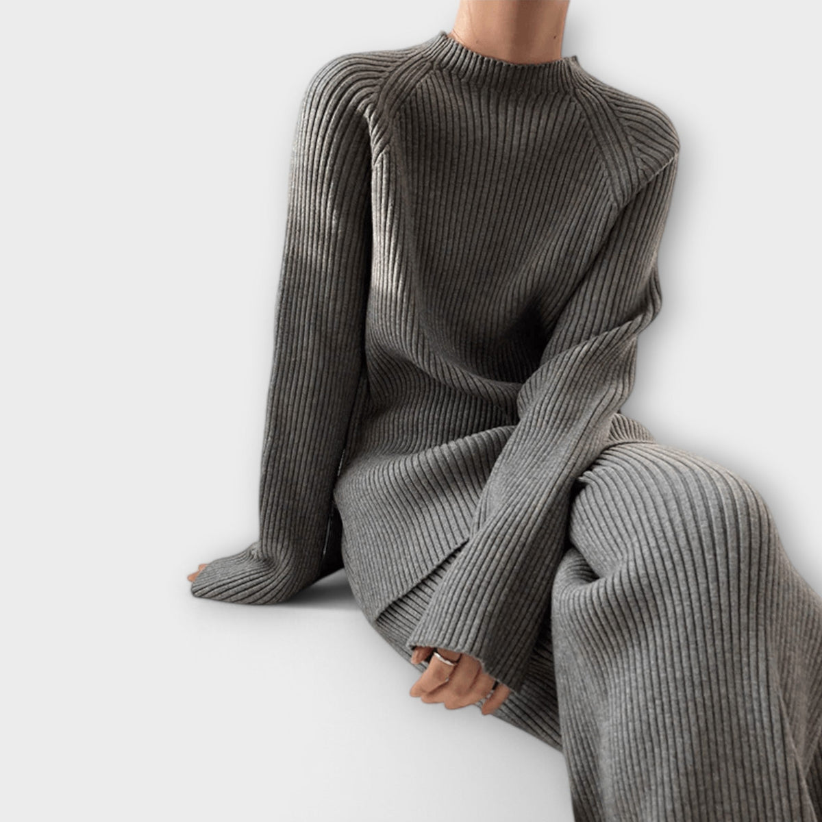 Emília - Ensemble Cosy en Tricot Côtelé de 2 Pièces