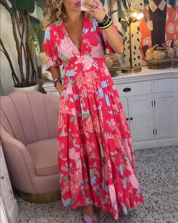 Adélaïde | Robe Maxi Fleurie