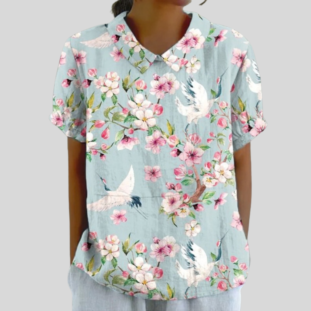Élina | Blouse Florale Gracieuse