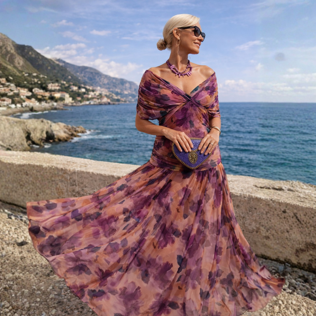 Camille | Robe Longue Épaules Dénudées