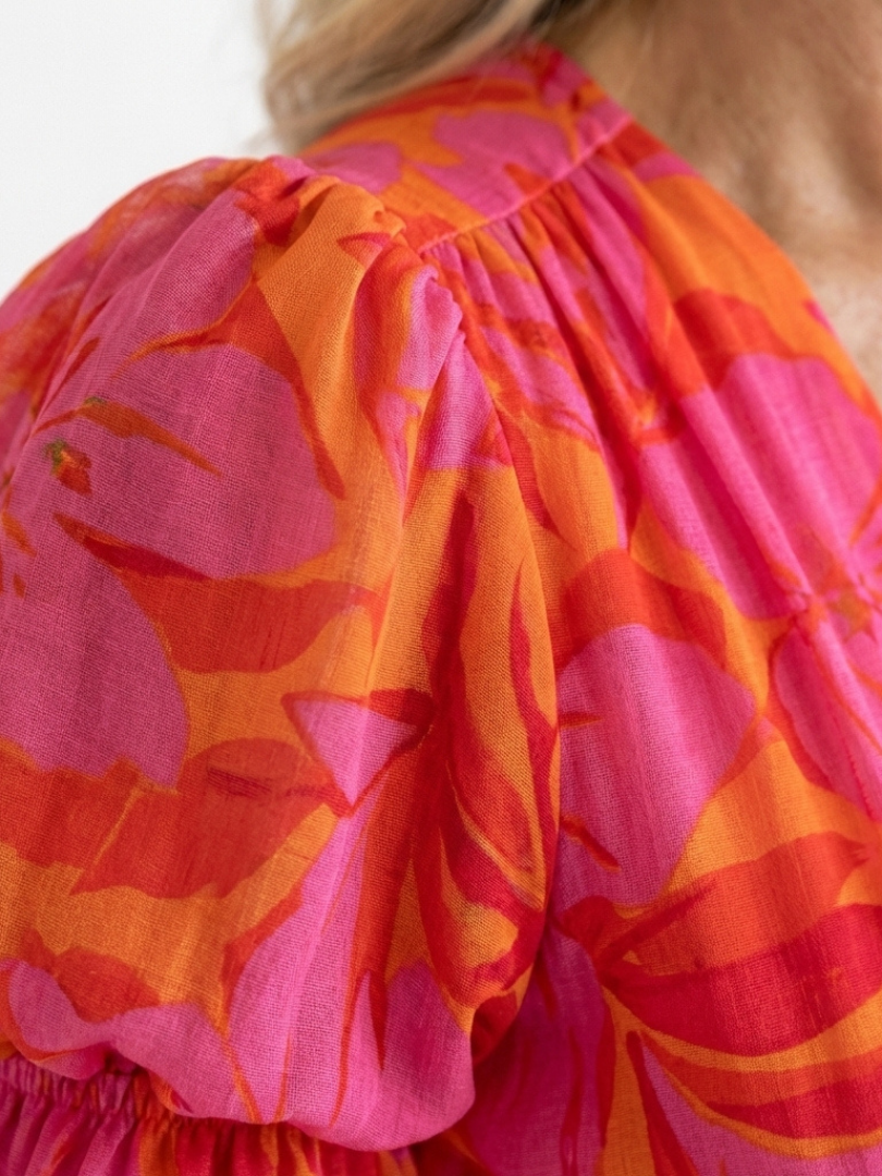 Flavie | Robe Maxi Fleurie Éclat Tropical