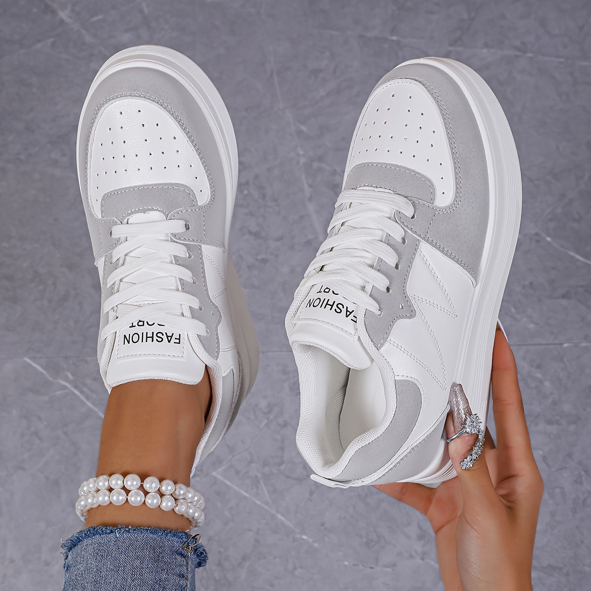 Clémence | Baskets Plateforme Chic