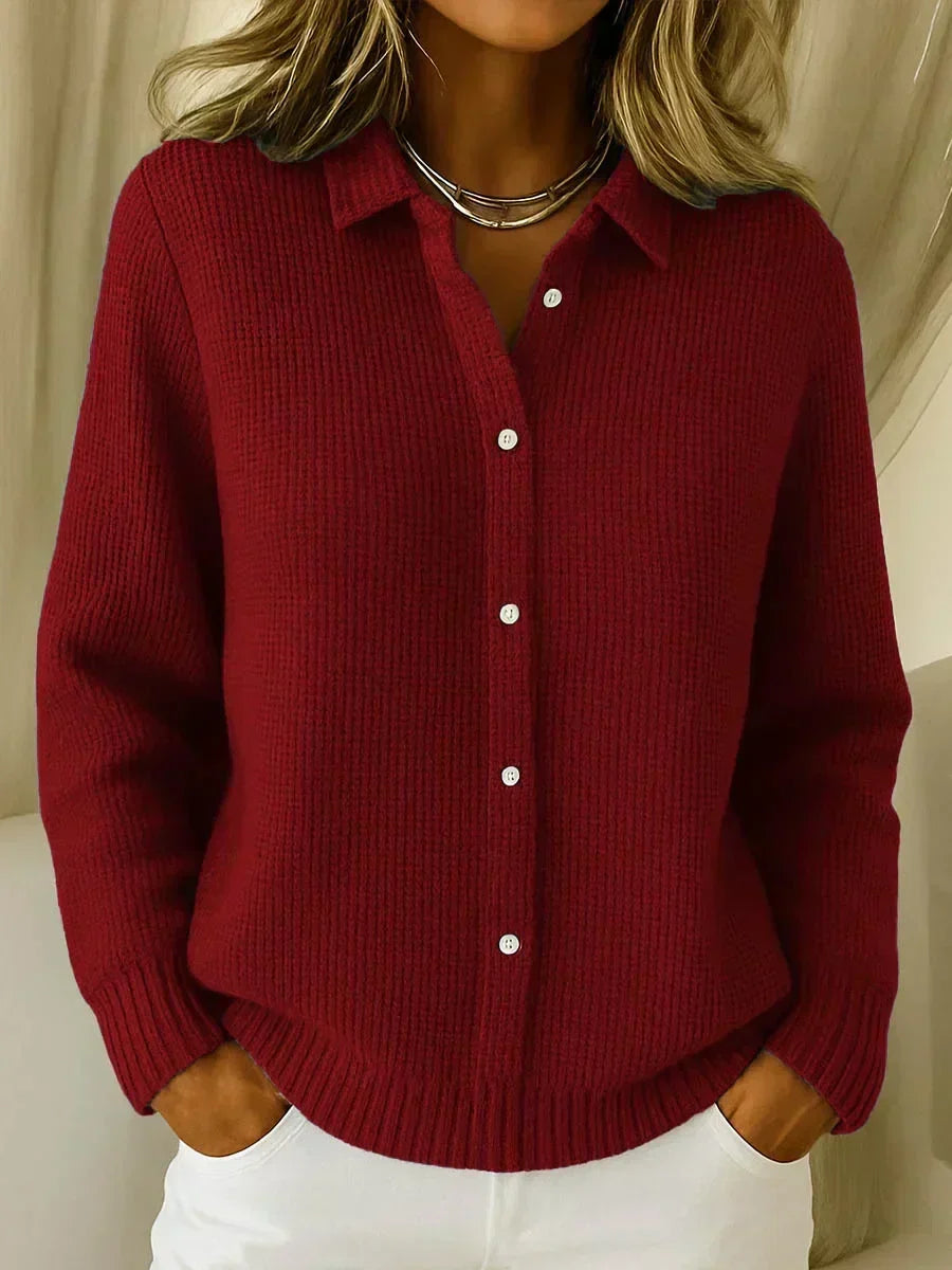 Catherine | Cardigan Maille Texturée Boutonné