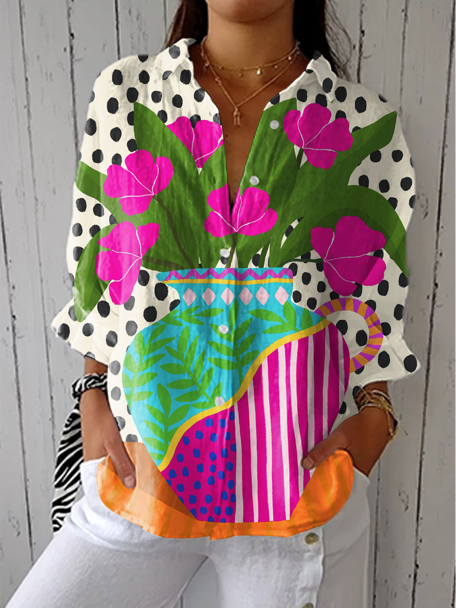 Ophélie | Blouse Artistique Florale