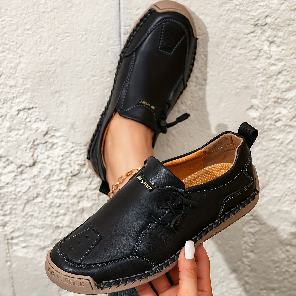 Mathilde | Mocassins Confort Piqués Main