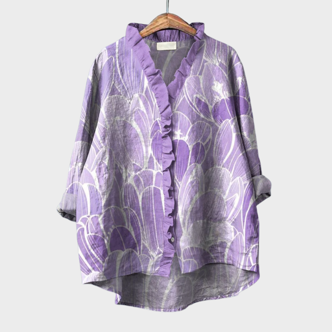 Laura | Blouse Florale Raffinée