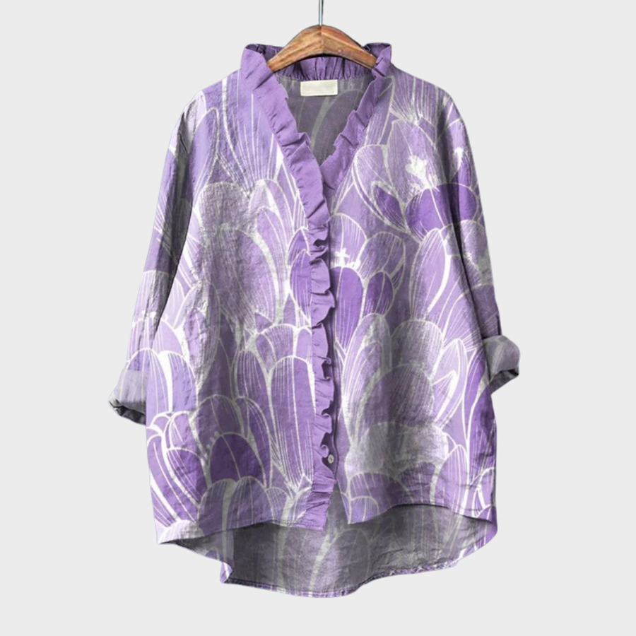 Laura | Blouse Florale Raffinée