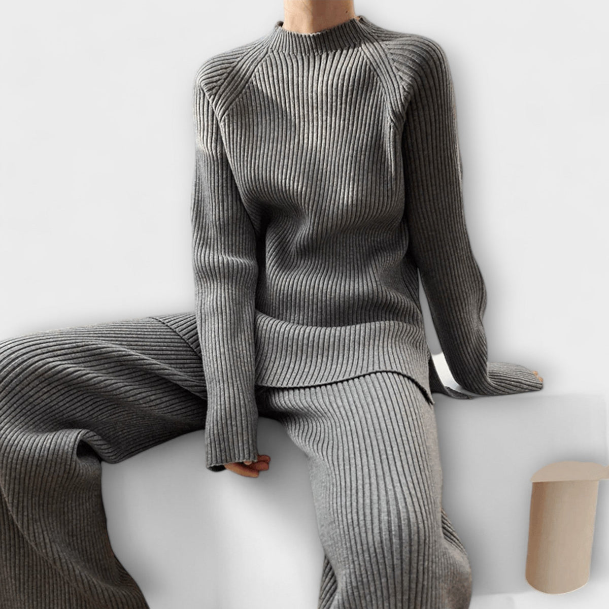 Emília - Ensemble Cosy en Tricot Côtelé de 2 Pièces