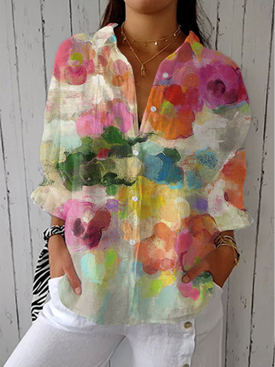 Elara | Blouse Aquarelle Artistique