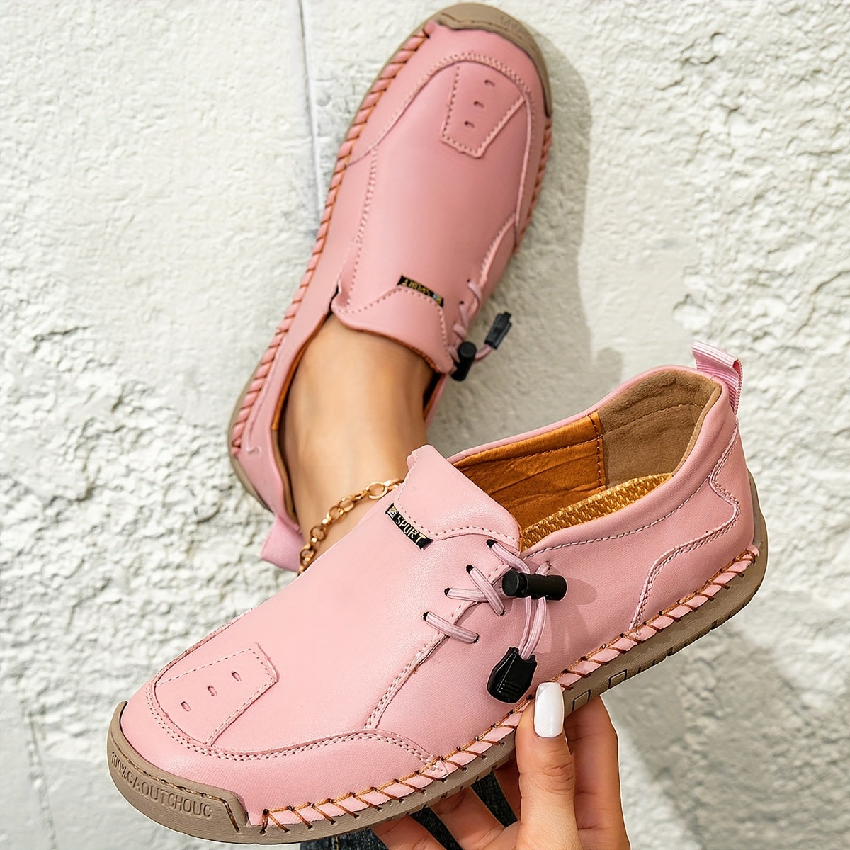 Mathilde | Mocassins Confort Piqués Main