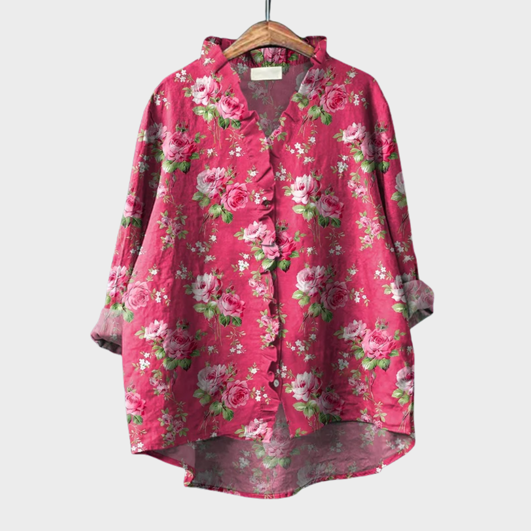 Roseline | Blouse Printanière Romantique