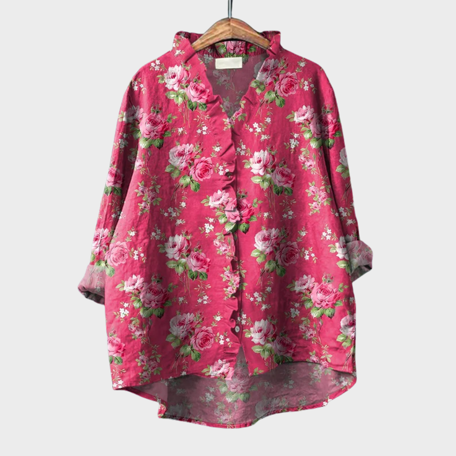 Roseline | Blouse Printanière Romantique