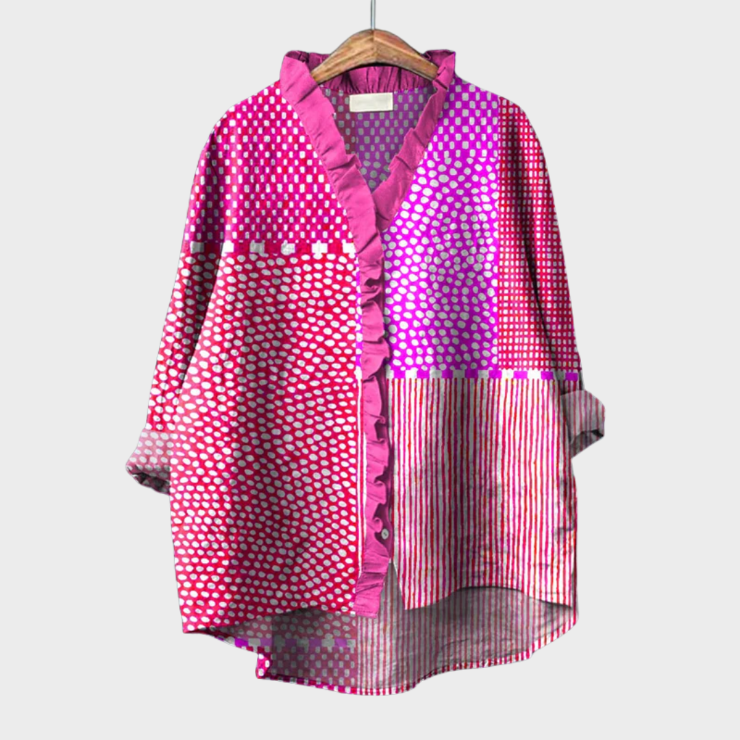 Cassandra | Blouse Graphique Vibrante