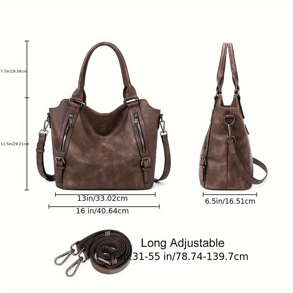 Laurine | Sac Cabas Élégant Multi-Zips