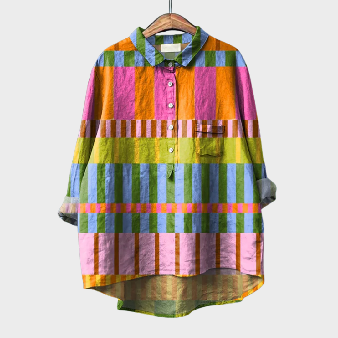 Azélie | Blouse Graphique Colorée